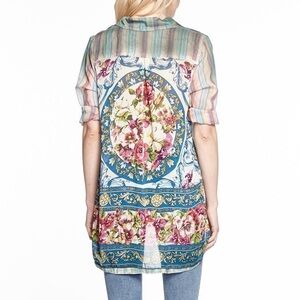 ARATTA FADED MEMORIES BUTTON DOWN SHIRT SIZE SMALL SILENT JOURNEY